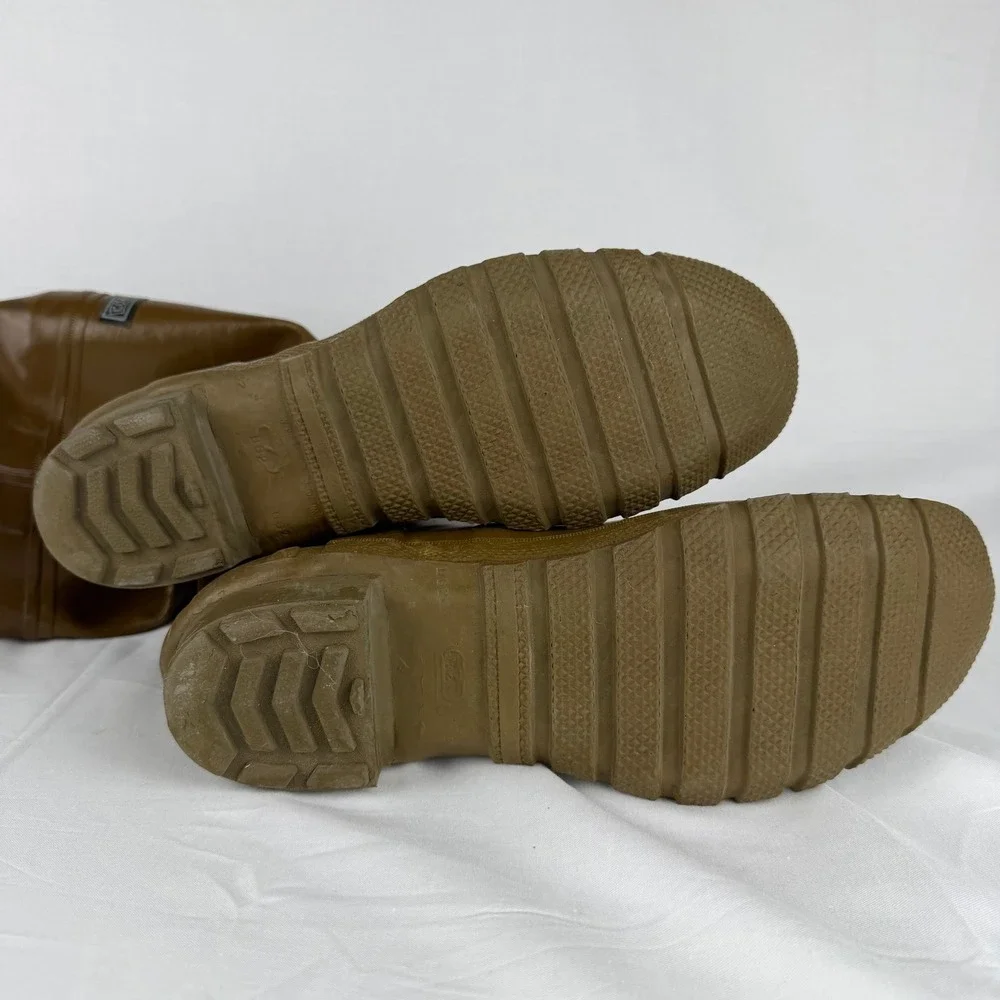 Vintage Converse Rubber Hip Waders Brown High Thigh Fishing Hunting Boots Mens 9